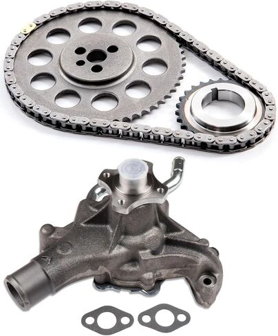Engine Timing Chain Kit with Water Pump - TK7020 AW5077 Fit For Chevrolet S10 Silverado 1500 Blazer Express 1500 Astro Express 2500 Savana 1500 Safari Savana 2500 Sierra 1500 Sonoma Jimmy 4.3L in Kuwait