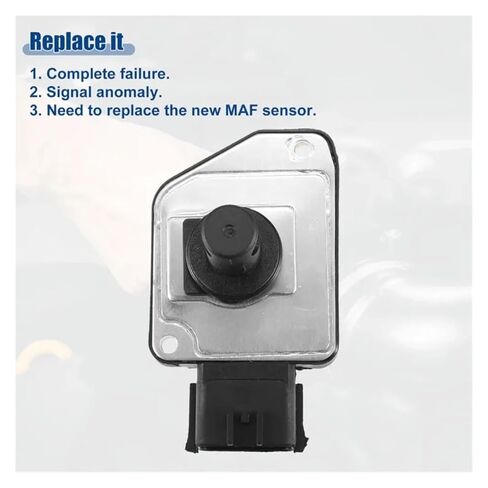 Mass Air Flow Sensor Replacement Compatible with Suzuki Grand Vitara 13400-67D00 - Pack of 1 Black in Saudi Arabia