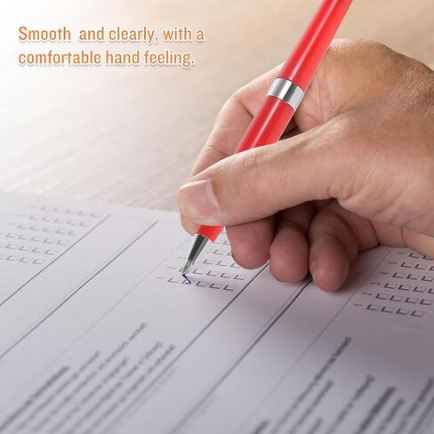 SHOWERORO Professional Ballpoint Signature Pen with Chain Red Counter Pen for Office Business Use for Hotel Bank Reception in Kuwait