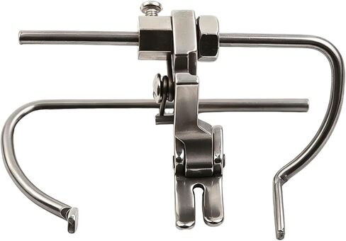 Skysewing S521 P723 Dual Guide Quilter Presser Foot – Arc Curved Guide, Left/Right Edge Guide, Industrial Single Needle Lockstitch Sewing Machine, Adjustable 6-45mm, All Steel, Clear Box in Saudi Arabia