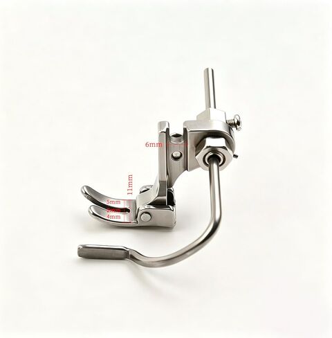 Skysewing S521 P723 Dual Guide Quilter Presser Foot – Arc Curved Guide, Left/Right Edge Guide, Industrial Single Needle Lockstitch Sewing Machine, Adjustable 6-45mm, All Steel, Clear Box in Saudi Arabia