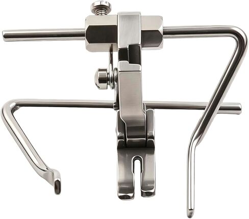 Skysewing S521 P723 Dual Guide Quilter Presser Foot – Arc Curved Guide, Left/Right Edge Guide, Industrial Single Needle Lockstitch Sewing Machine, Adjustable 6-45mm, All Steel, Clear Box in Saudi Arabia