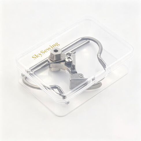 Skysewing S521 P723 Dual Guide Quilter Presser Foot – Arc Curved Guide, Left/Right Edge Guide, Industrial Single Needle Lockstitch Sewing Machine, Adjustable 6-45mm, All Steel, Clear Box in Saudi Arabia