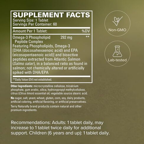 تيري ناتشوراللي فيكتوميجا - 60 قرصًا، عبوة من 2 - أوميغا 3 من سمك السلمون، بما في ذلك EPA وDHA - غير معدّل وراثيًا، وخالي من الغلوتين - 120 وجبة in Kuwait