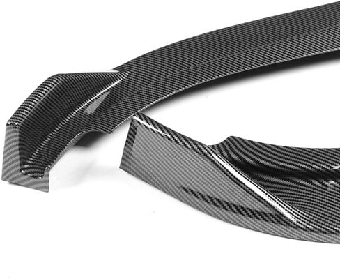 Q1-TECH, Front Bumper Lip fit for Compatible with 2017-2021 Alfa Romeo Giulia, Front Bumper Lip Spoiler Air Chin Body Kit Splitter ABS, 2018 2019 2020, Sport-Style (Painted Carbon) in Kuwait