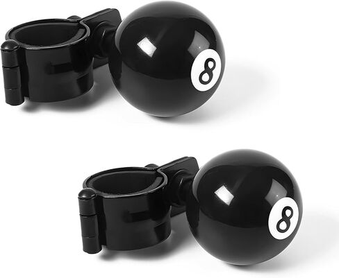 2 PCS 8 Ball Steering Wheel Knob Spinner, 360 Degrees Rotatable Car Billiard Ball Suicide Knob, Universal Steering Wheel Booster Labor-Saving Spinner Handle for Most Vehicles in Kuwait