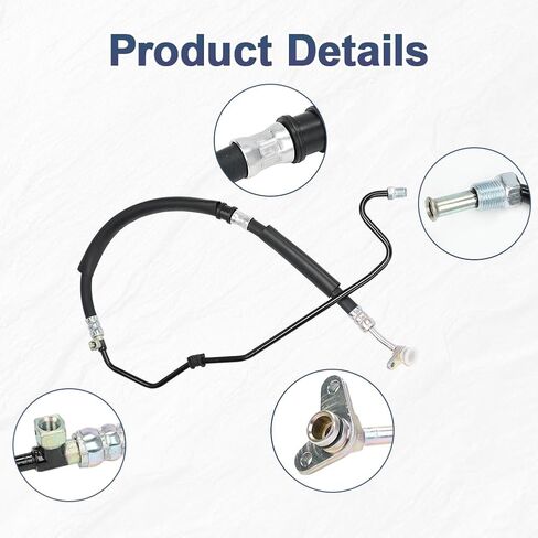 Power Steering Pressure Hose Assembly Compatible with Honda Accord L4 2.4L 2003-2007, Compatible with Acura TSX L4 2.4L 2004-2008, Replacement for 53713-SDC-A02 53713SDCA02 in Kuwait