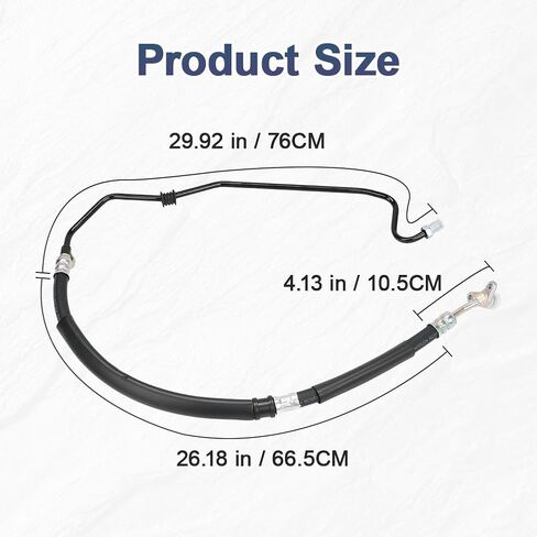 Power Steering Pressure Hose Assembly Compatible with Honda Accord L4 2.4L 2003-2007, Compatible with Acura TSX L4 2.4L 2004-2008, Replacement for 53713-SDC-A02 53713SDCA02 in Kuwait