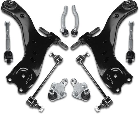 POWERGEAR 8Pcs Suspension Kit Front Lower Control Arm Ball Joint Tie Rod Sway Bar End Fit For 2018-23 Toyota Camry 2019-23 Lexus ES350 ES300H 2021-23 ES250 in Kuwait
