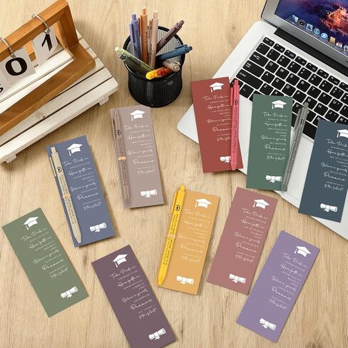 Sabary 36 Sets Class of 2026 Graduation Gifts Bulk Graduation Party Favor Gifts Inspirational Ballpoint Pen with Motivational Greeting Cards for Senior High School Students from Teachers in Kuwait