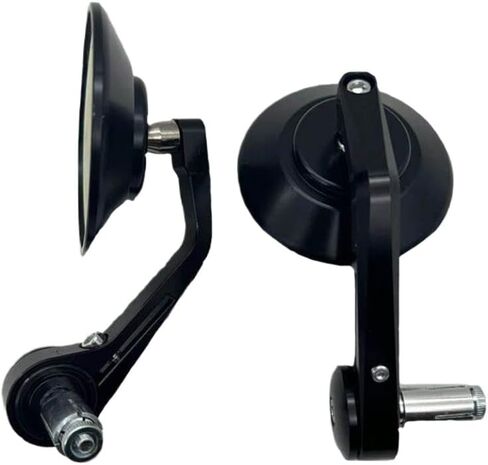 CNC Motorcycle Rear View Side Mirrors - Handlebar End Mirrors Compatible with Models 695, 696, 796, 797, 821, 1100, 1200, 1200S, 1200R, S2R in Saudi Arabia