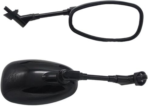 2pcs Motorcycle Rearview Mirror Compatible With XVS125 XVS250 XVS400 XVS650 XVS950 XVS1100 XVS1300 XV950 XV1600 XV1700 XVZ1300 YBR125(Silver) in Saudi Arabia