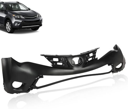 ANDPLAY Rear Upper and Lower Bumper Covers 2PCS Compatible with Toyota RAV4 SE 2016-2017/RAV4 LE Limited XLE 2016-2018 Fit Toyota RAV4 Hybrid LE+ Platinum 2017-2018 Black 521690R010, TO1115106 in Saudi Arabia