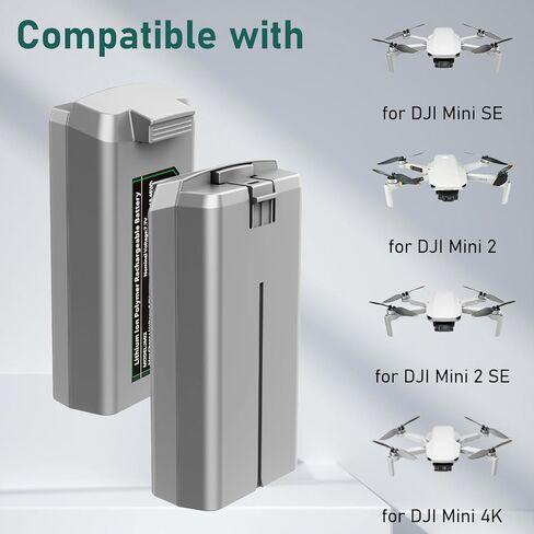 Artman Mini 4K بطارية طيران ذكية 2 حزمة مع محور شحن ثنائي الاتجاه لـ DJI Mini 2، 2 SE، 4K، SE Drone، بطاريات صغيرة 2400 مللي أمبير في الساعة 2/4K * 2 مع شاحن in Kuwait