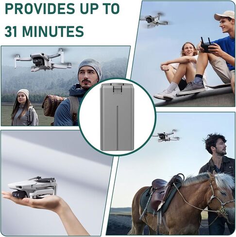Artman Mini 4K بطارية طيران ذكية 2 حزمة مع محور شحن ثنائي الاتجاه لـ DJI Mini 2، 2 SE، 4K، SE Drone، بطاريات صغيرة 2400 مللي أمبير في الساعة 2/4K * 2 مع شاحن in Kuwait