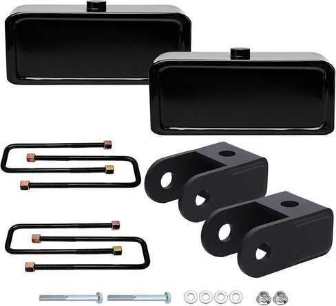 Leveling Lift Kit 2" Rear for 2007-2024 Silverado/Sierra 1500 2WD 4WD, Rear Leveling Blocks Kit with 2-4" Rear Shock Extenders in Saudi Arabia