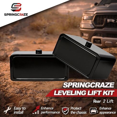 Leveling Lift Kit 2" Rear for 2007-2024 Silverado/Sierra 1500 2WD 4WD, Rear Leveling Blocks Kit with 2-4" Rear Shock Extenders in Saudi Arabia