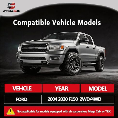 3" Rear Lift Block Kit Compatible With 2004-2020 F150 2WD 4WD,2-4" Rear Shock Extenders Leveling Blocks Kit for F150 with Extended U bolts in Saudi Arabia