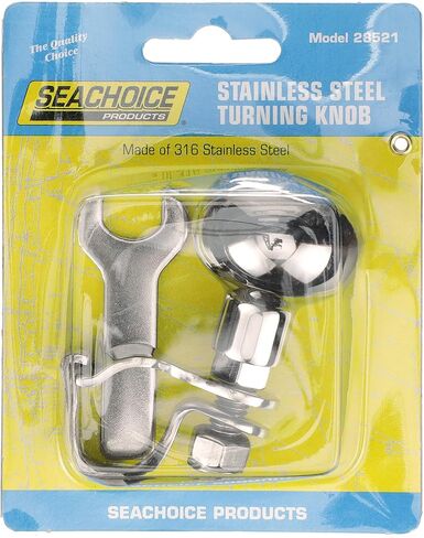 Seachoice Stainless Steel Turning Knob, Fits Destroyer Wheels, Includes Installation Tool in Kuwait