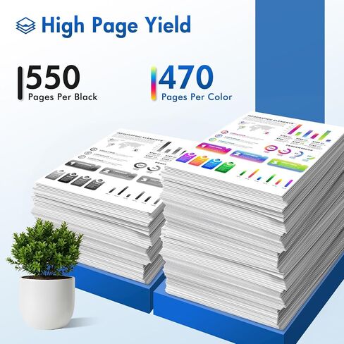 Remanufactured Replacement for 202XL WF-2860 Ink Cartridges Multipack for Epson Printer Workforce WF-2860 WF 2860 Expression Home XP-5100 (4 Pack B/C/M/Y) in Saudi Arabia