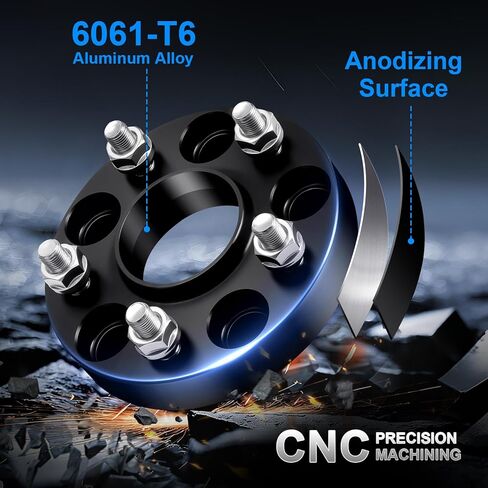 5x5.5 Wheel Spacers 2 Inch with 1/2x20 Studs, 108mm Hub Bore, 2" 5x139.7 Forged Wheel Adapters for Ford F150 Ford F100 Bronco E150 Econoline Jeep CJ3 CJ5 CJ6 CJ7 Dodge Ram 1500 Suzuki Vitara XL-7 in Kuwait