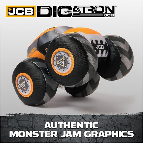 Monster Jam Official Digatron Truck with Sound, Plush Toy, Monster Truck for Boys and Girls, Kids Toys for Ages 3 and Up, 7" in Kuwait