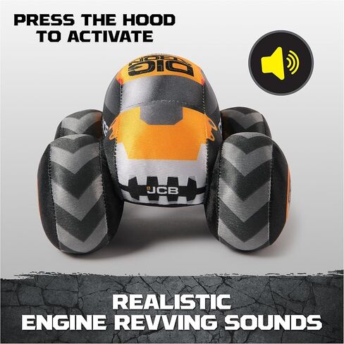 Monster Jam Official Digatron Truck with Sound, Plush Toy, Monster Truck for Boys and Girls, Kids Toys for Ages 3 and Up, 7" in Kuwait