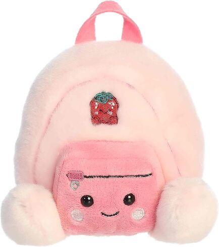 Aurora Adorable Palm Pals Francisca Backpack Stuffed Animal - Fun Collectible Plush for Kids and Adult Collectors - Perfect for Decorating Rooms and Birthday Gifts - Pink 4 Inches in Kuwait
