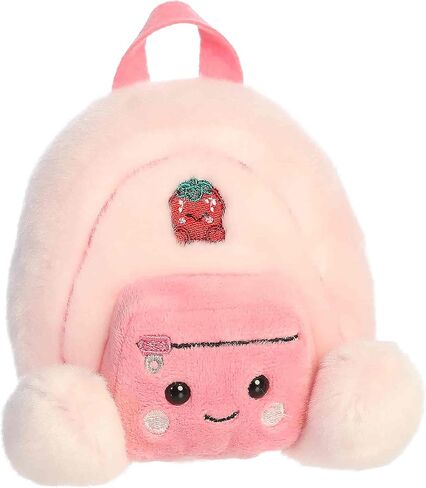 Aurora Adorable Palm Pals Francisca Backpack Stuffed Animal - Fun Collectible Plush for Kids and Adult Collectors - Perfect for Decorating Rooms and Birthday Gifts - Pink 4 Inches in Kuwait