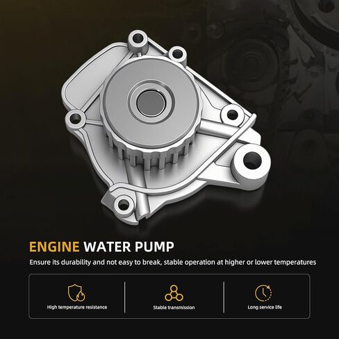 طقم حزام التوقيت 1.7 مع مضخة مياه ومجموعة حشية الرأس، يناسب Honda Civic HX/EX 1668CC/1700CC 1.7L 2001-2005 D17A2 D17A6 OE# HS26236PT, TCK312, TB312K1 in Kuwait