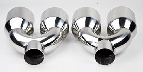 Dual 4.0" Quad Staggered Stainless Steel Exhaust Tips for Dodge Challenger 2008-2023 in Saudi Arabia
