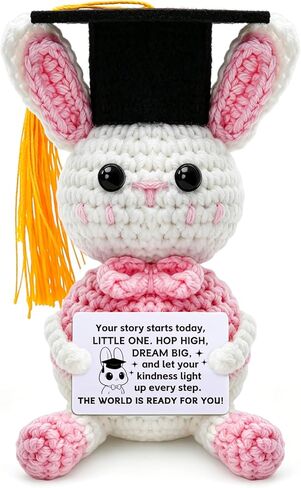 Graduation for Class of 2026 - Cute Rabbit Graduation Ornament for Office & Home, Sentimental Congrats Grad Keepsake for Friends Daughter Son, College University School Graduation Essentials in Saudi Arabia