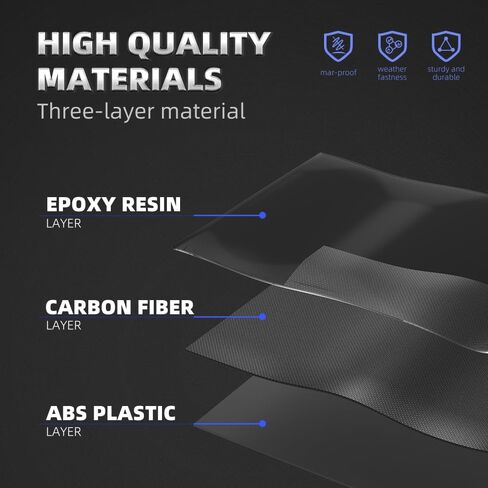 Real Carbon Fiber Rearview Mirror Cover for Ford F150 2015-2020 Side Mirror Cover Trim Replacement Ford F150 Accessories Full Mirror Cap Textured Black in Kuwait