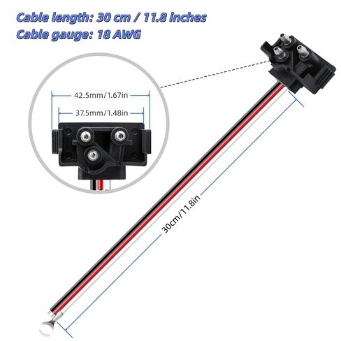 6PCS 18AWG 300mm/11.8in 3 Wires Trailer Light Connector Truck Trailer Molded 3 Prong Pin Pigtail Harness Plug Right Angle for Stop Turn Tail Brake Backup Light Gytovvvz in Saudi Arabia