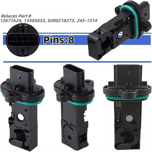 0280218419 Compatible With Buick Encore Verano Compatible With Cruze Compatible With Sonic Trax 2013-2018 MAF MASS AIR FLOW METER SENSOR 13505433 12671624 in Saudi Arabia