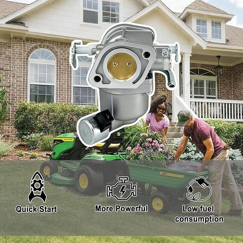 مجموعة المكربن ​​Z525E S130 S525E المتوافقة مع جزازة العشب John Deere 22HP V-Twin، تتضمن مضخة وقود فلتر الهواء، تحل محل AUC11380 in Kuwait