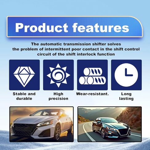 Pleoos Shifter Repair Kit Shift Switch Compatible with 2013-2017 Nissan Pathfinde Altima 2.5L 3.5L Replace OE 349013NW4A 349013NW1A 349013NW3A 34901-3NW2A in Kuwait