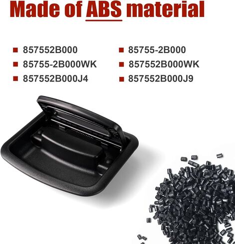 857552B000 Rear Cargo Tray Handle Black for Hyundai Santa FE 2006-2015 Tailgate Release Switch, Luggage Cover Clasp Cargo Tray Handle 857552B000WK Trunk Lid Release Switch in Saudi Arabia
