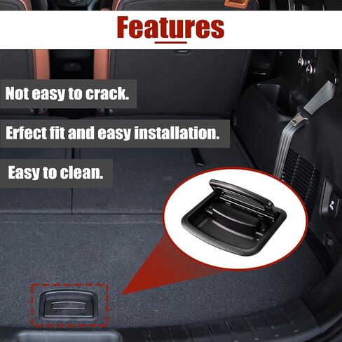 857552B000 Rear Cargo Tray Handle Black for Hyundai Santa FE 2006-2015 Tailgate Release Switch, Luggage Cover Clasp Cargo Tray Handle 857552B000WK Trunk Lid Release Switch in Saudi Arabia