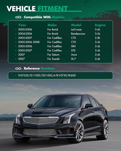مجموعة أدوات سلسلة توقيت المحرك SCITOO TS21003 تحل محل كاديلاك لزحل لسوزوكي لبويك CTS STS Aura XL-7 LaCrosse Rendezvous SRX 3.6L 2.8L in Kuwait