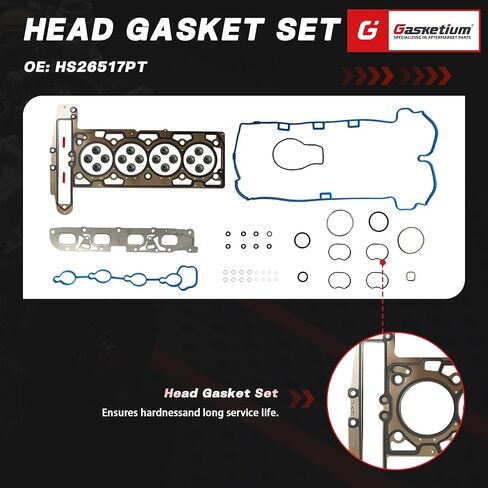 Head Gasket Set Timing Chain Kit With Cam Phaser VVT Solenoid Water Oil Pump Fit For Chevy Equinox Malibu Buick Lacrosse Regal Verano Gmc Terrain 2.4 2.2L 2011-2017 in Saudi Arabia
