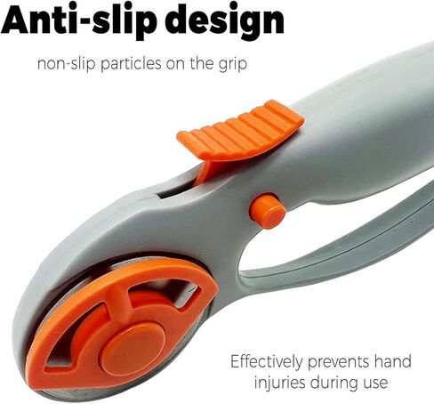 Rotary Cutter for Fabric with Safety Lock,Fabric Cutter Rotary Tool with Ergonomic Classic Comfort Loop for Crafting Sewing Quilting 45mm in Saudi Arabia