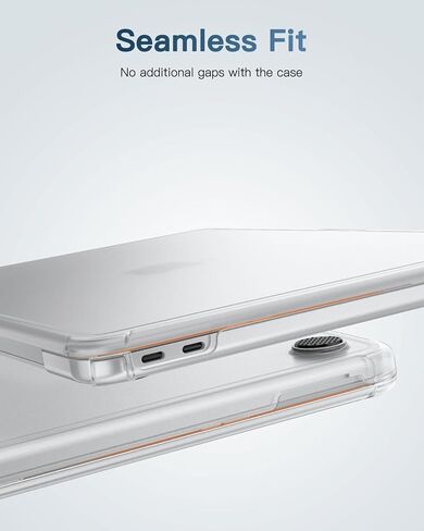 Fintie Case for MacBook Neo 13 Inch A3404 (2026 Release) - Ultra-Thin Hard Shell Cover, Anti-Crack Bumper, Scratch-Resistant Protective Case, Anti-Fingerprints PC Hard Shell Laptop Cover (Clear) in Kuwait