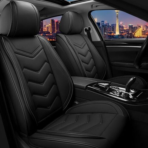 CTDS Car Seat Covers for Acura MDX 2001-2026, Stylish Sport Seat Cover, Premium Nappa Leather Car Seat Cover. Automobile Seat Covers Sets.(Luxury 5 Seats/Pure Black) in Kuwait