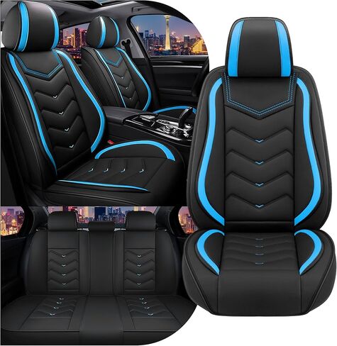 CTDS Car Seat Covers for Acura MDX 2001-2026, Stylish Sport Seat Cover, Premium Nappa Leather Car Seat Cover. Automobile Seat Covers Sets.(Luxury 5 Seats/Pure Black) in Kuwait