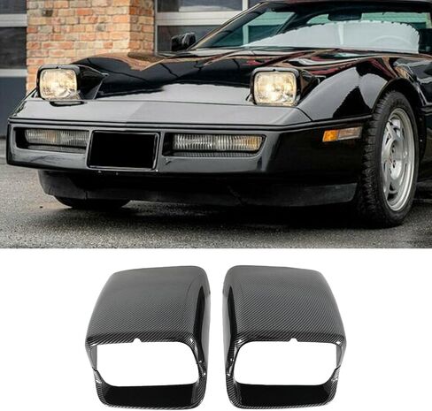 إطار أمامي زوج لسيارة Chevy Corvette C4 1985-1996 قطع غيار بلاستيك ABS (أسود غير لامع) in Kuwait