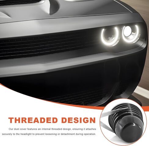 2 PCS Car Headlight Dust Covers, 100mm 4" Dustproof Vehicle LED Headlight Housing Shell, Adjustable Front Light Dust Cover Rubber Seal Cap for Most Cars SUVs Trucks RVs in Saudi Arabia