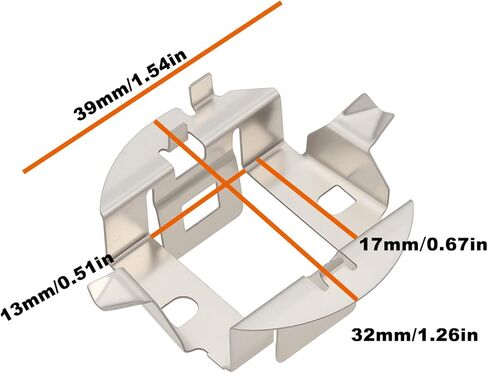 2PCS Car H7 Halogen Headlight Bulb Socket Retainer Clips Compatible with Saab Compatible with Audi More Vehicles in Kuwait