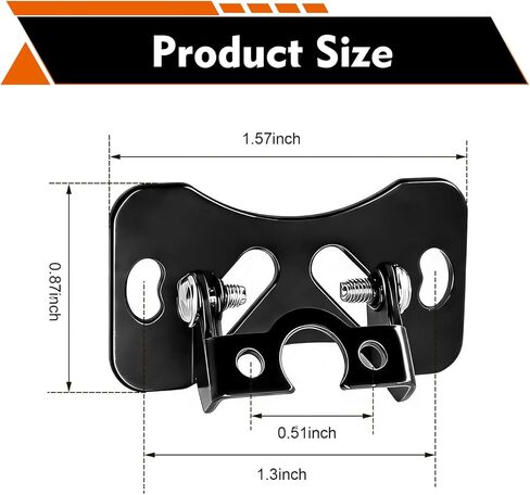 3 PCS Car Rear Camera Mount, Metal Adjustable Backup Camera Bracket, Stable Windshield Dash Cam Camera Replacement Stand for 13mm Screw, Universal for Most Cars (Black) in Saudi Arabia