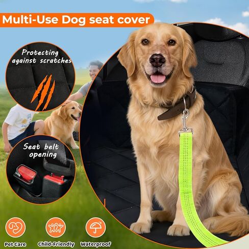Dog Car Back Seat Cover for Hyundai Tucson Santa Fe Kona 2020-2026 Accessories, Waterproof Pet Seat Cover Bench Seat Cover, Non-Slip Back Seat Protector in Kuwait